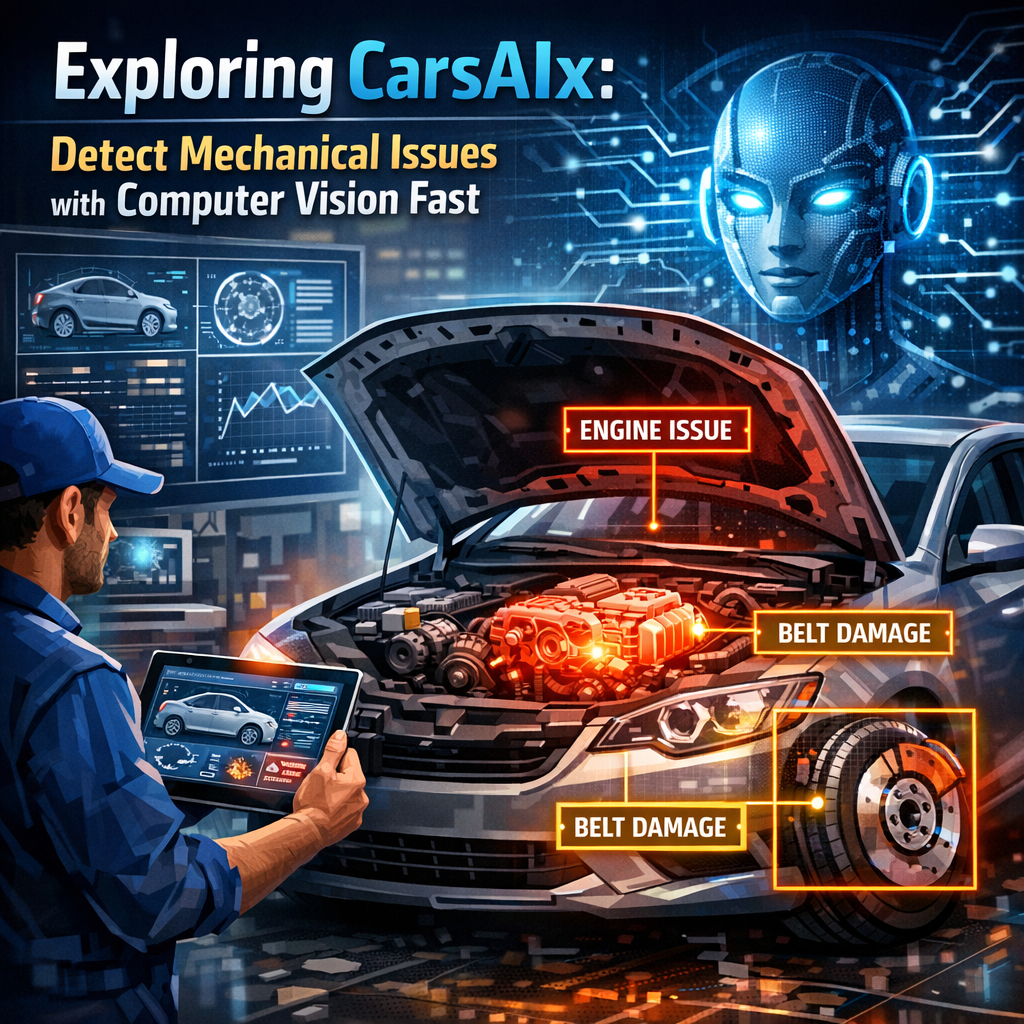 AI software on a screen displaying diagnostic results for car mechanical issues.